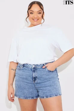 Denim Mom Short
