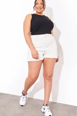 Denim Mom Short