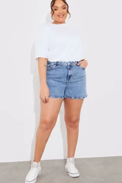 Denim Mom Short
