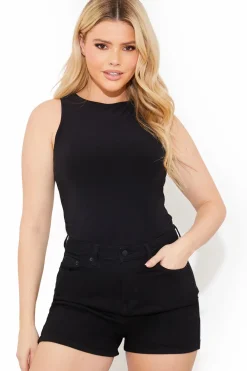 Denim Mom Short