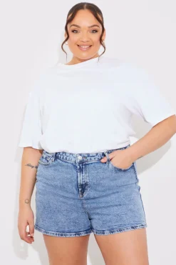 Denim Mom Short