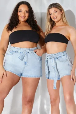 Denim Paper Bag Short