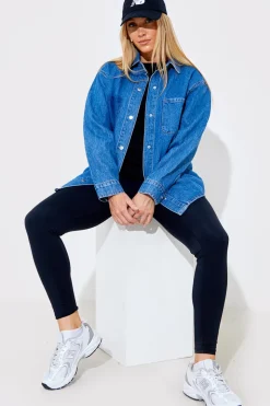 Denim Shirt With Contrast Pocket
