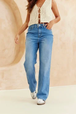 Denim Wide Leg Jeans