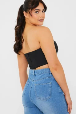 Draped Strapless Corset Top