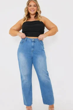 Draped Strapless Corset Top
