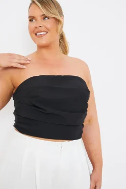 Draped Strapless Corset Top