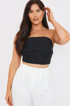 Draped Strapless Corset Top