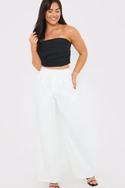 Draped Strapless Corset Top