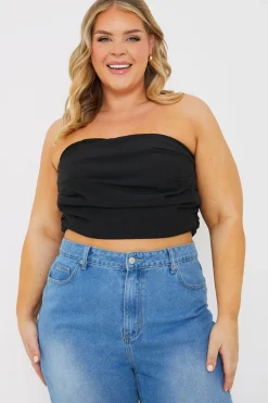 Draped Strapless Corset Top