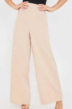 Elasticated Waist Wide Leg Trousers