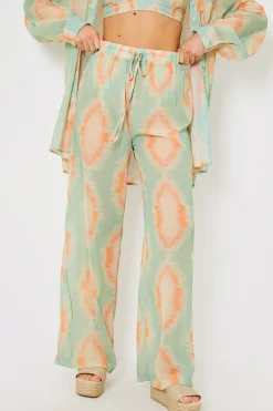 Elasticated Wide Leg Co-Ord Beach Trousers
