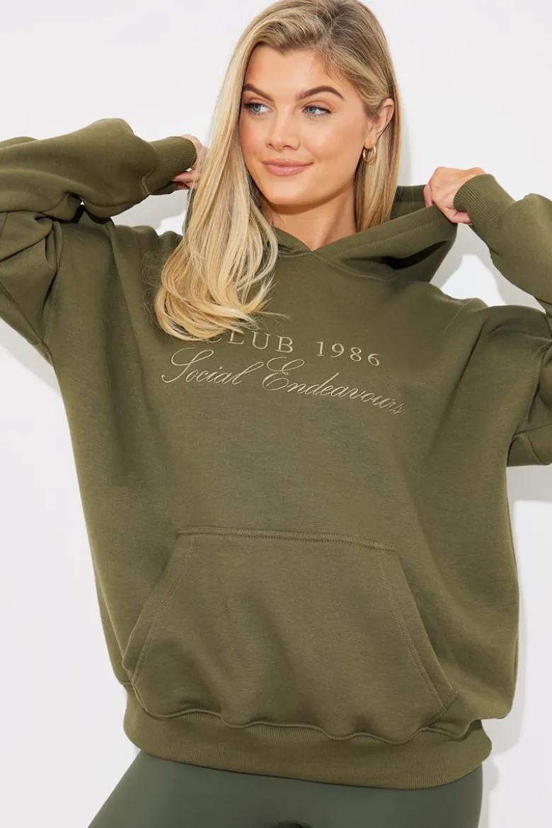 Embroidered Club 1986 Jersey Hoodie