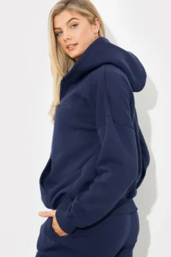 Embroidered Zip Up Jersey Jacket