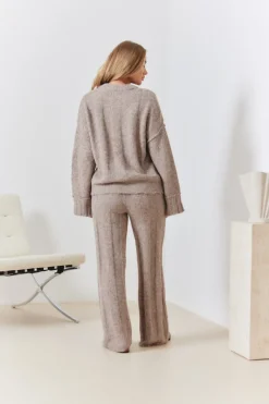 Exposed Seam Knit Co-Ord Jumper