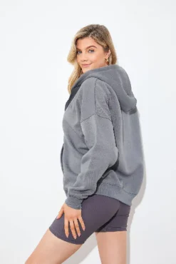 FITS EMBROIDED ZIP UP JERSEY JACKET