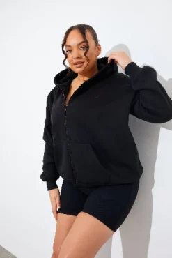 FITS EMBROIDED ZIP UP JERSEY JACKET