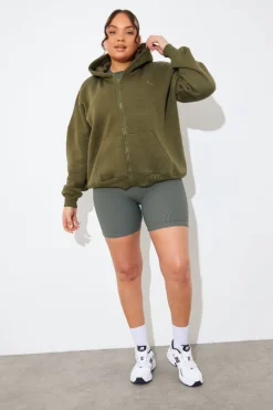 FITS EMBROIDED ZIP UP JERSEY JACKET