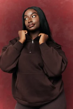 Fits Quarter Zip Printed Sweatshirt