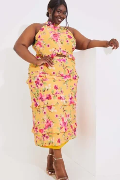 Floral Chiffon Maxi Co-Ord Skirt