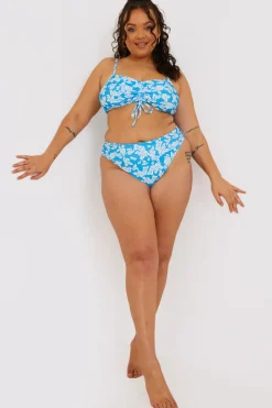 Floral High Leg Bikini Brief