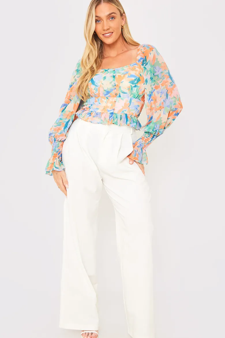 Floral Milkmaid Blouse
