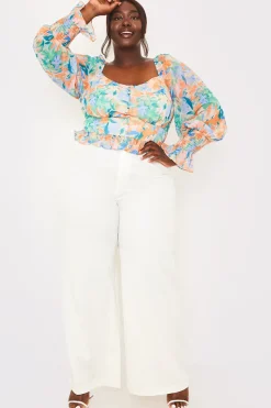 Floral Milkmaid Blouse