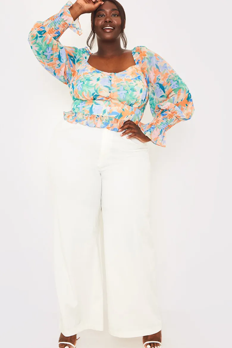Floral Milkmaid Blouse