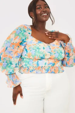 Floral Milkmaid Blouse