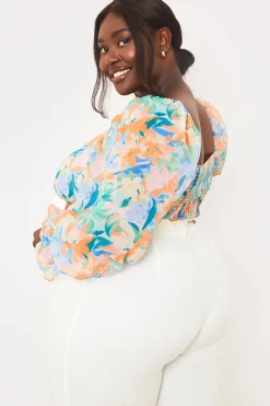 Floral Milkmaid Blouse