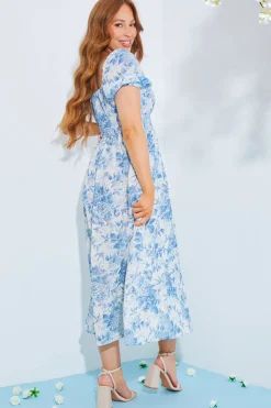 Floral Milkmaid Midi Dress