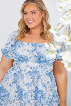 Floral Milkmaid Midi Dress