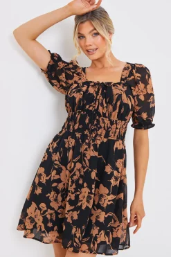 Floral Milkmaid Mini Dress