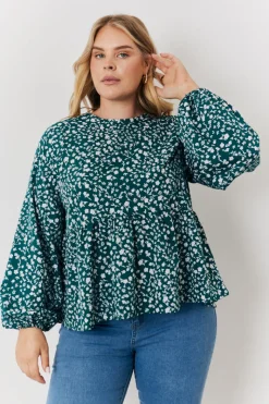 Floral Printed Smock Top