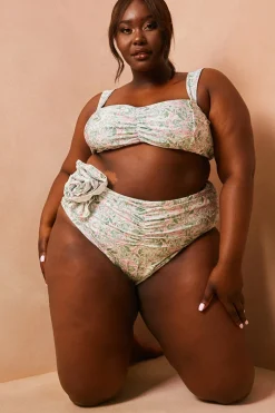 Floral So Perfect Wide Strap Bikini Top