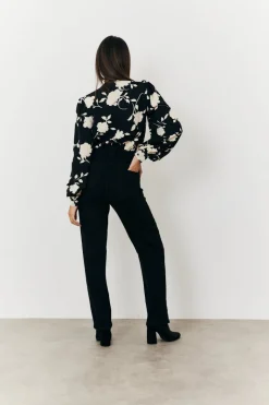 Floral Wrap Bodysuit