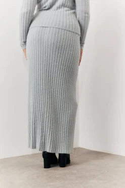 Fluffy Rib Co-Ord Midaxi Skirt