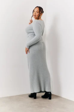 Fluffy Rib Co-Ord Midaxi Skirt