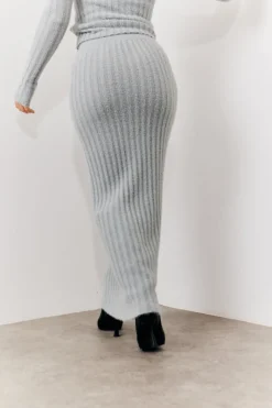 Fluffy Rib Co-Ord Midaxi Skirt