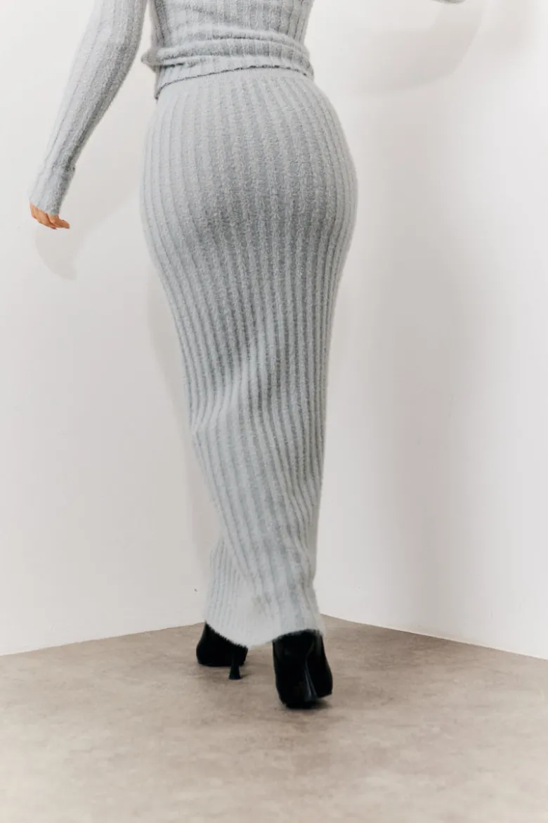 Fluffy Rib Co-Ord Midaxi Skirt
