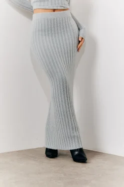 Fluffy Rib Co-Ord Midaxi Skirt