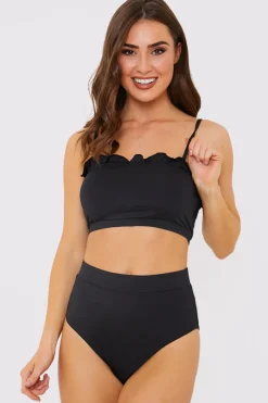 Frill Detail Bikini Top