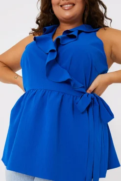 Frill Wrap Top