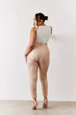 Gold Premium Sequin Leggings