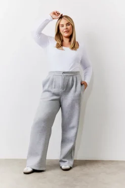 Grey Straight Leg Jogger