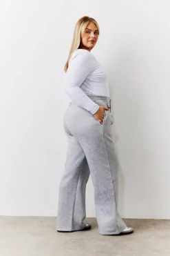 Grey Straight Leg Jogger