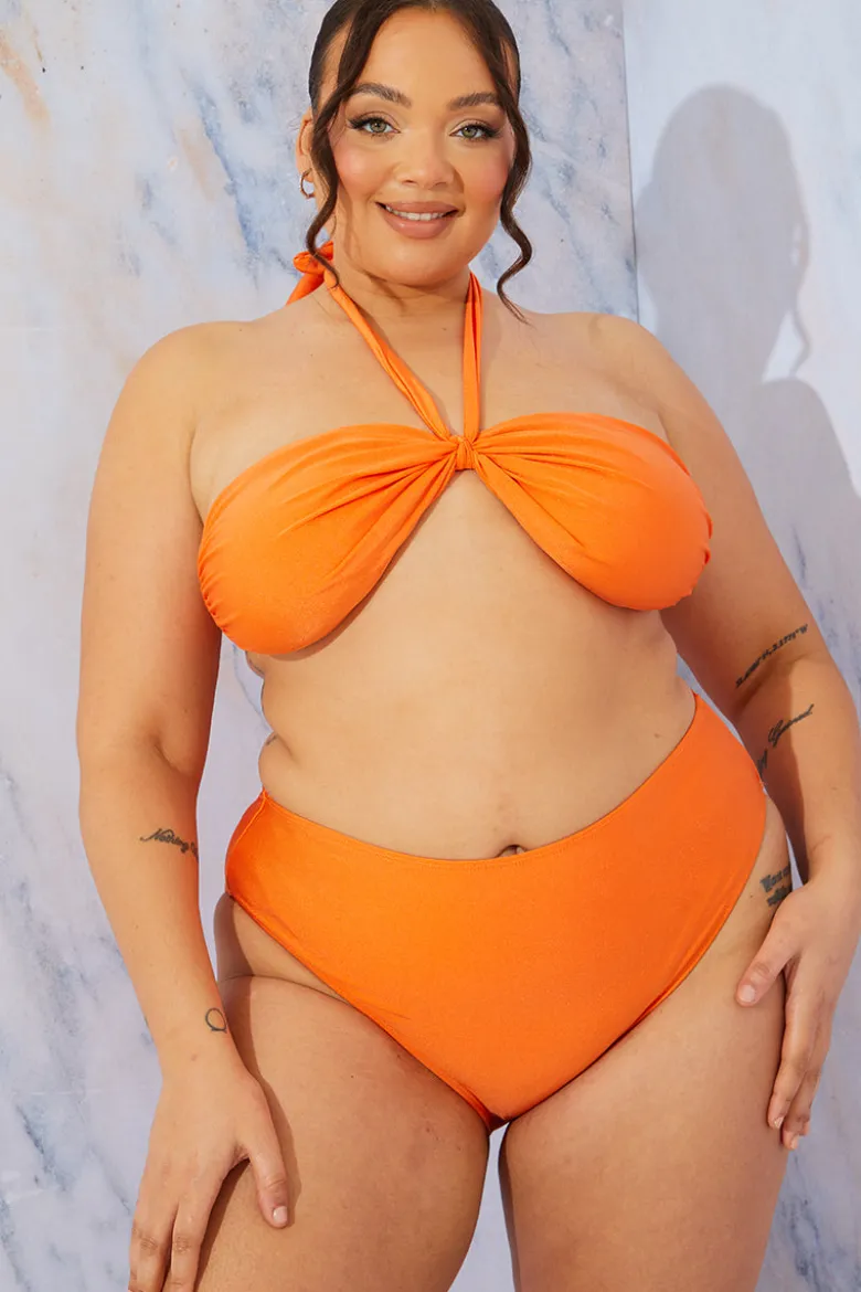 Halterneck Twist Bikini Top