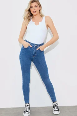 High Waisted Skinny Jeans