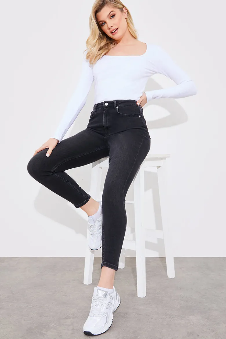 High Waisted Skinny Jeans