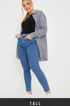 High Waisted Stretch Skinny Jeans